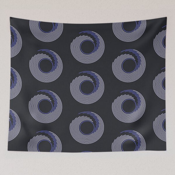 Item preview, Ocean Waves - Purple Spiral Wave Art - Modern Abstract Geometric Art designed and sold by jacnotjac.