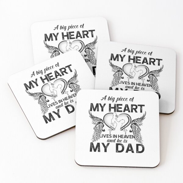 Item preview, Dad In Heaven T-ShirtA Big Piece Of My Heart Lives In Heaven And He Is My Dad designed and sold by ChesKeva.