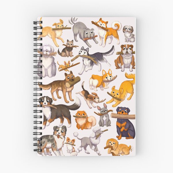 Item preview, Dogs with their sticks  designed and sold by michelledraws.