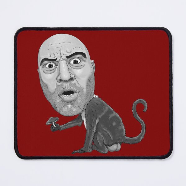 Item preview, Joe Rogan Monkey Eating Mushroom Black and White designed and sold by Core Toggery.