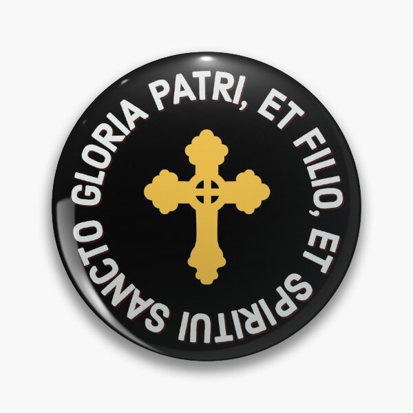 Item preview,  Latin Mass Glory Be Prayer, Gloria Patri With Cross designed and sold by MaryKunzGoldman.