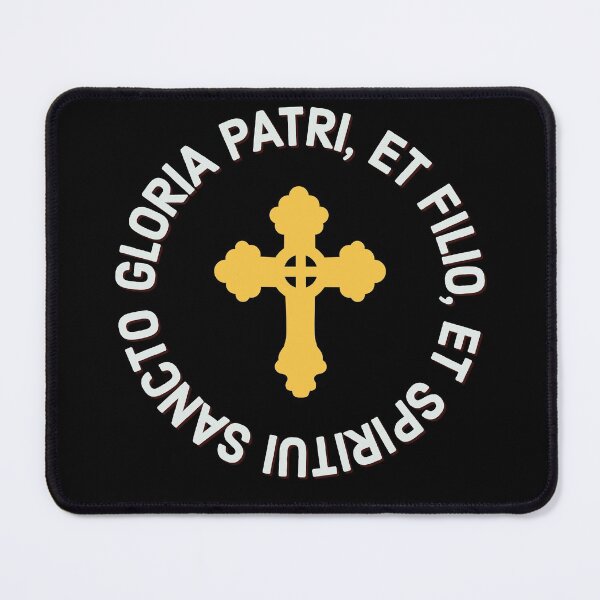 Item preview, Latin Mass Glory Be Prayer, Gloria Patri With Cross designed and sold by MaryKunzGoldman.