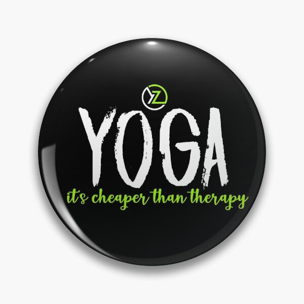 Item preview, Slick Modern Fun 'its cheaper than therapy' Yoga Designs designed and sold by YogaZesty.