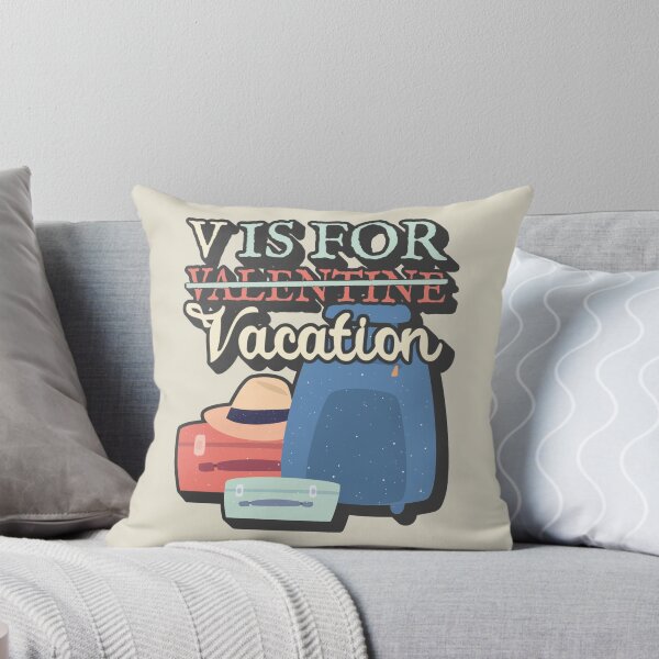 Item preview, V Is For Vacation, V Is For Valentine Fun Design For People Who Don't Care About Valentine's Day designed and sold by TrulyEpoque.