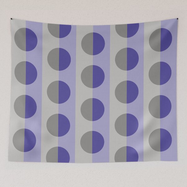 Item preview, Half circles in purple and gray designed and sold by Ninaeva.