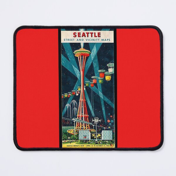 Item preview, Seattle World's Fair Street Map, Seattle Washington,Space Needle, Monorail. Futuristic,  designed and sold by Nostrathomas66.