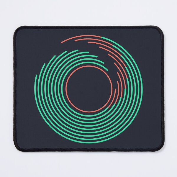 Item preview, Ocean Waves - Green Spiral Wave Art - Modern Abstract Geometric Art designed and sold by jacnotjac.