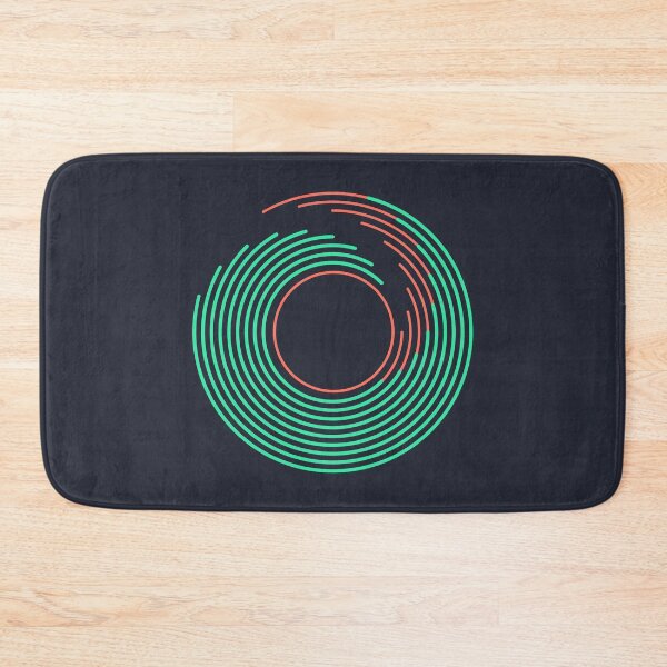Item preview, Ocean Waves - Green Spiral Wave Art - Modern Abstract Geometric Art designed and sold by jacnotjac.