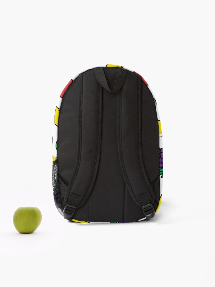 Thumbnail 2 of 3, Backpack, Fruit Party Pattern designed and sold by BullishGraphics.