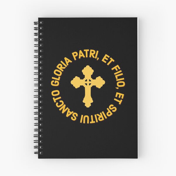 Item preview, Latin Mass Glory Be Prayer Gloria Patri With Cross designed and sold by MaryKunzGoldman.