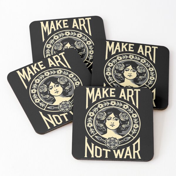 Item preview, Make Art Not War T-ShirtPeace Slogan designed and sold by ChesKeva.