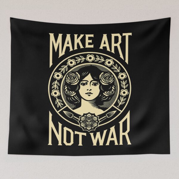 Item preview, Make Art Not War T-ShirtPeace Slogan designed and sold by ChesKeva.