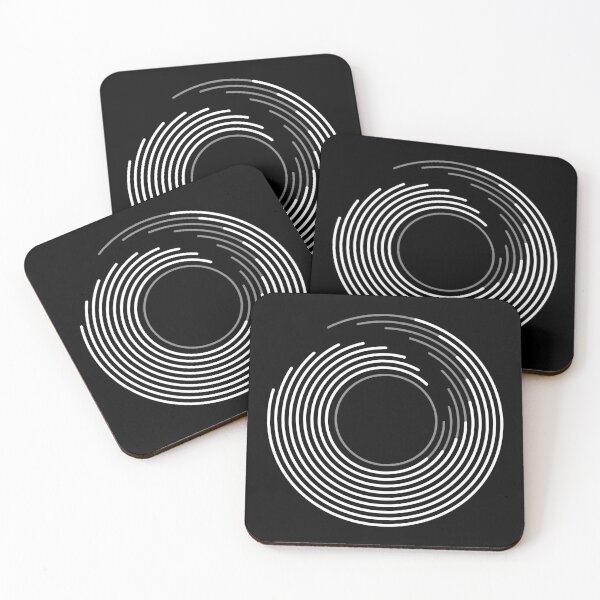 Item preview, Ocean Waves -  Monochrome Spiral Wave Art - Modern Abstract Geometric Art designed and sold by jacnotjac.