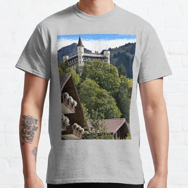 Mountains and Castles in Gstaad Classic T-Shirt