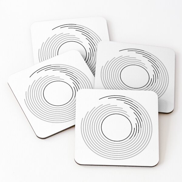 Item preview, Ocean Waves -  Monochrome Spiral Wave Art - Modern Abstract Geometric Art designed and sold by jacnotjac.