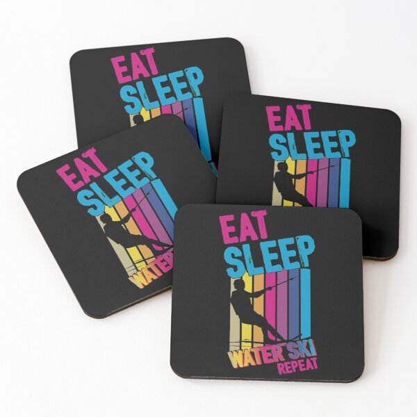 Item preview, Ski T-ShirtEAT SLEEP WATER SKI REPEAT Skiing designed and sold by ChesKeva.