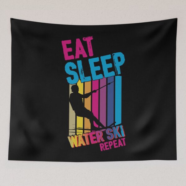 Item preview, Ski T-ShirtEAT SLEEP WATER SKI REPEAT Skiing designed and sold by ChesKeva.
