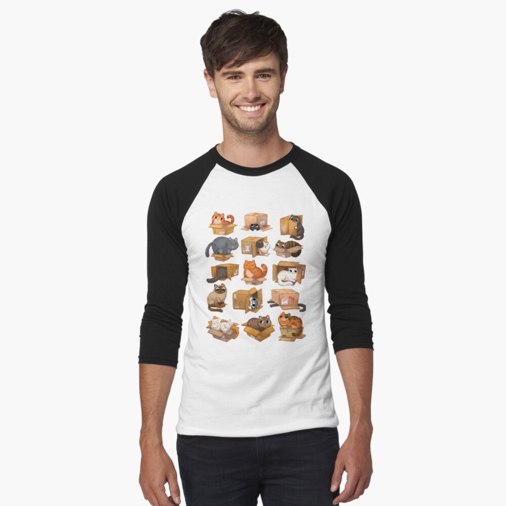 Item preview, Baseball ¾ Sleeve T-Shirt designed and sold by michelledraws.
