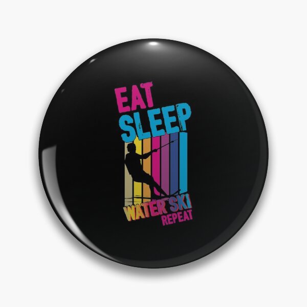 Item preview, Ski T-ShirtEAT SLEEP WATER SKI REPEAT Skiing designed and sold by ChesKeva.