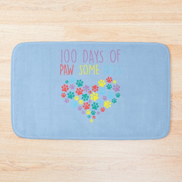 Item preview, 100 Days Of Pawsomeness Heart 100th Day School Dog Cat Gift T-Shirt designed and sold by LynnetteKabelma.