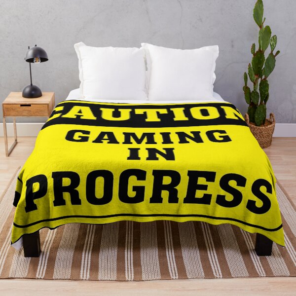 Item preview, Caution Gaming In Progress designed and sold by ddawgdesigns.