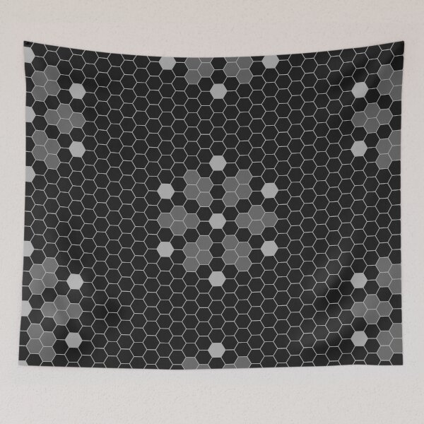 Item preview, Black Hexy Tiles designed and sold by Carolina Diaz.
