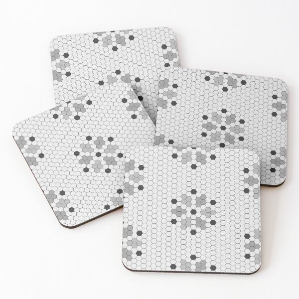 Item preview, Gray Hexy Tiles designed and sold by Carolina Diaz.