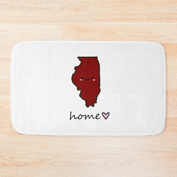 Item preview, cute Illinois happy face University of Chicago colors designed and sold by Maple Design Studio.
