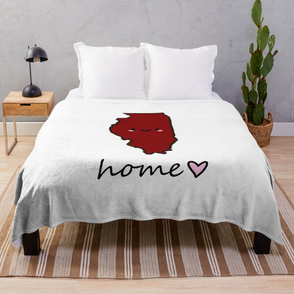 Item preview, cute Illinois happy face University of Chicago colors designed and sold by Maple Design Studio.