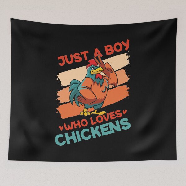 Item preview, Just A Boy Who Loves Chickens designed and sold by Kamel Designs.