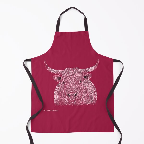 Rocky Bull Sketch Apron