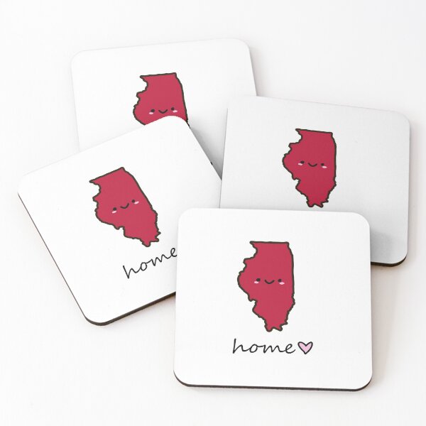 Item preview, cute Illinois happy face Northern Illinois University colors designed and sold by Maple Design Studio.