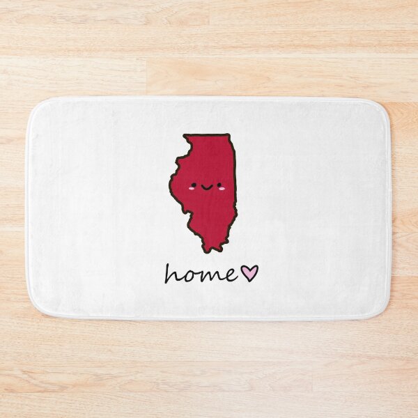 Item preview, cute Illinois happy face Northern Illinois University colors designed and sold by Maple Design Studio.