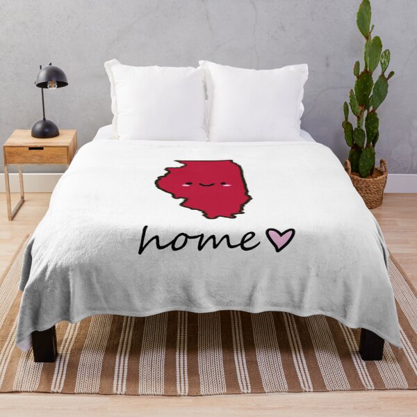 Item preview, cute Illinois happy face Northern Illinois University colors designed and sold by Maple Design Studio.