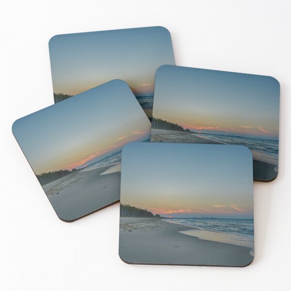 Item preview, Orange Sunset Baltic sea waves designed and sold by Artbymonika.
