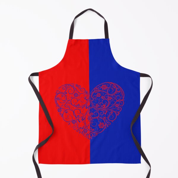 Item preview, Blue Red Heart Halves designed and sold by trendingatees.