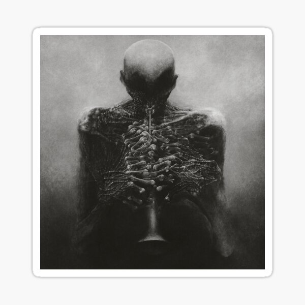 Item preview, Untitled [The Trumpeter], by Beksinski designed and sold by ForgottenGarden.