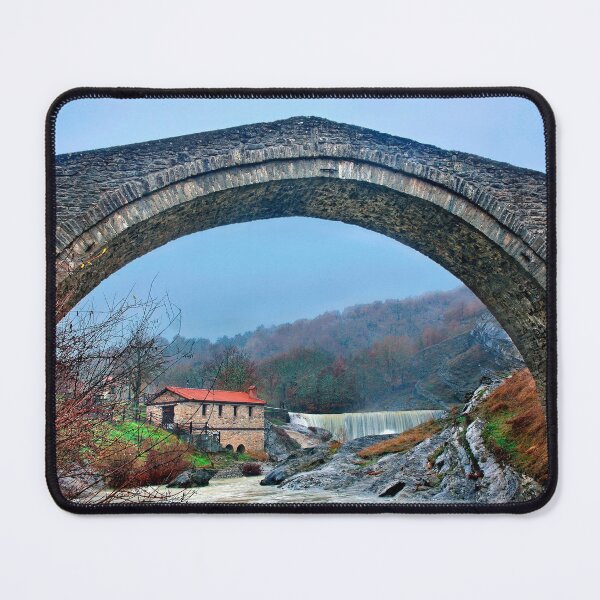 Item preview, A bridge, a watermill and a waterfall designed and sold by Hercules Milas.
