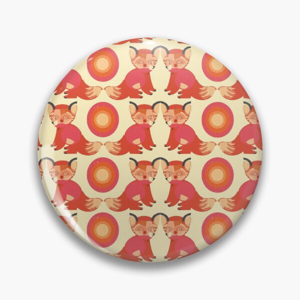 Item preview, Retro Fox Pattern in Orange and Pink designed and sold by EmSweetman.