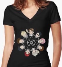EXO Women's Fitted V-Neck T-Shirt