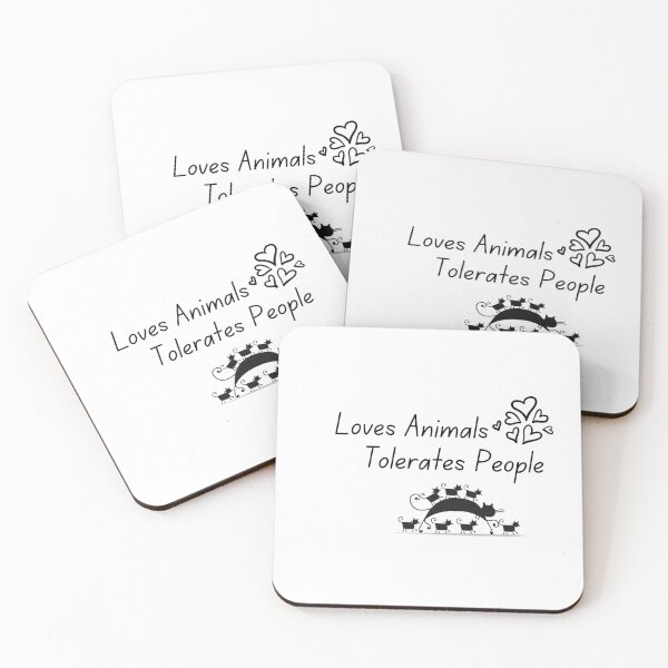 Item preview, Loves Animals Tolerates People Classic T-Shirt designed and sold by Issa ★★★★★.