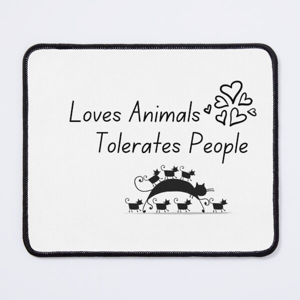 Item preview, Loves Animals Tolerates People Classic T-Shirt designed and sold by Issa ★★★★★.