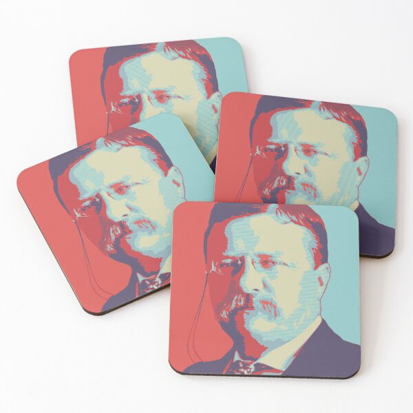 Item preview, teddy roosevelt in red and blue  designed and sold by Platform11west.