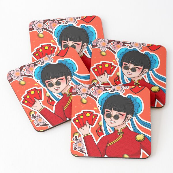 Item preview,  I'm  Just  Here for the Red Envelopes- anime art  Lunar New Year Spring Festival Chinese New Year designed and sold by Mumzy2many.
