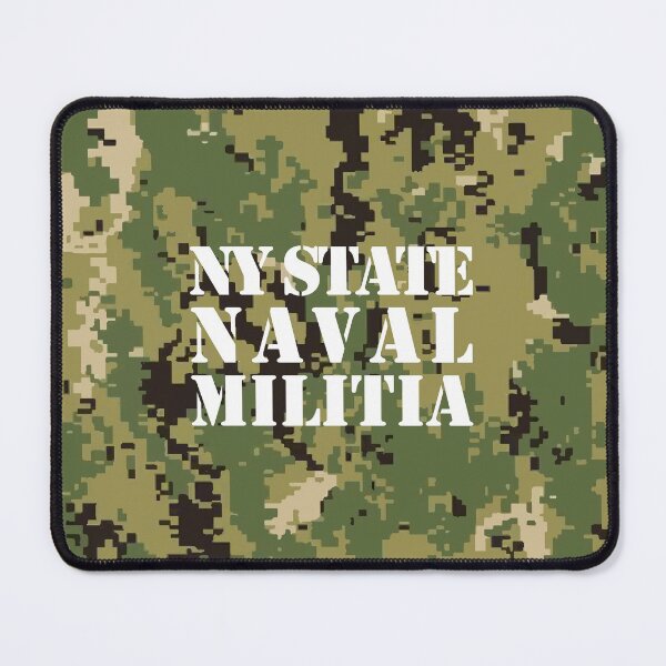 Item preview, Marine Pattern (MARPAT), NWU typeIII AOR-2, digital camouflage pattern swatch. US. Marines, US.navy - text: N.Y. STATE NAVAL MILITIA typographic designed and sold by NineJuly.