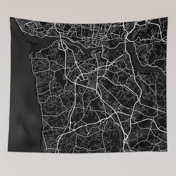 Item preview, Vila Nova de Gaia City Map of Porto, Portugal - Full Moon designed and sold by deMAP.
