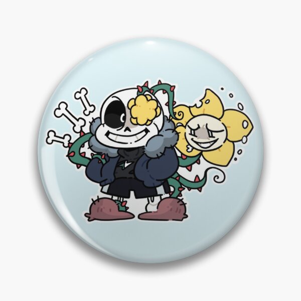 Aperçu de l'œuvre AUVERTALE Sans et Flowey créée et vendue par BlazyArt.