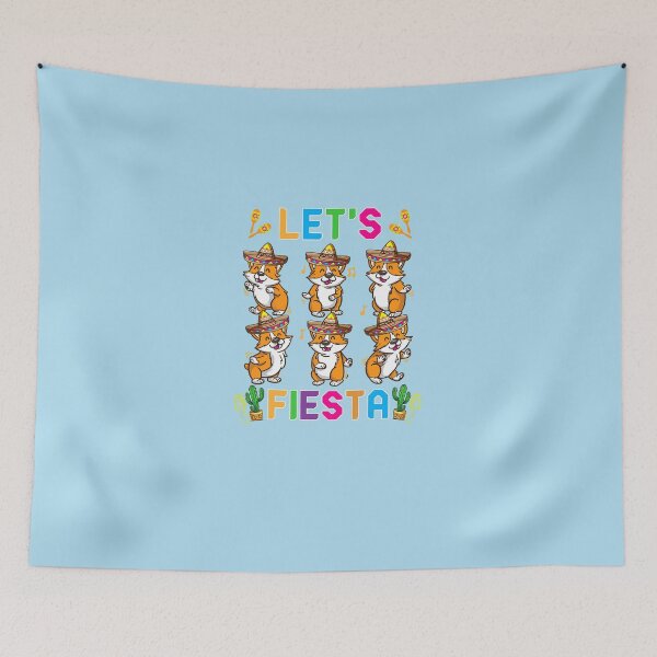 Artikelvorschau, Cinco de Mayo Lustiger Corgi Let's Fiesta 5. Mai Kinderhundegeschenk T-Shirt entworfen und verkauft von HaroldChamblin.