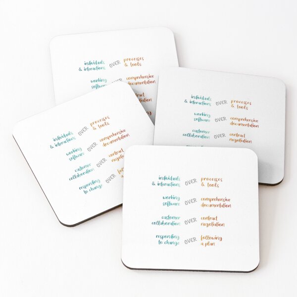 Item preview, Agile manifesto values designed and sold by colourfulslug.