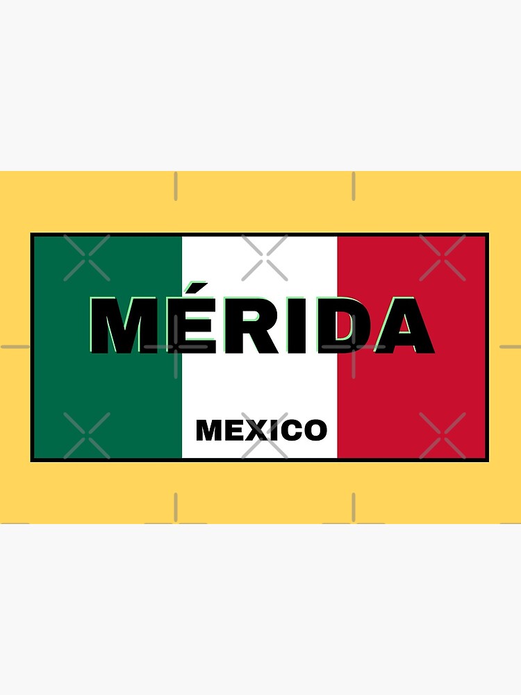 Mérida City in Mexican Flag Colors | Art Board Print